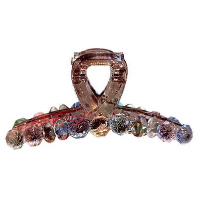 高级感水钻珍珠抓夹女夏季新款中号发夹后脑勺时尚盘发鲨鱼夹发抓