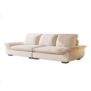 三梦帆船布艺沙发政府补贴客厅2025新款小户型双人直排防猫抓沙发