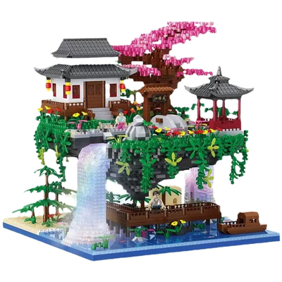 樱花树屋积木2024新款玩具益智