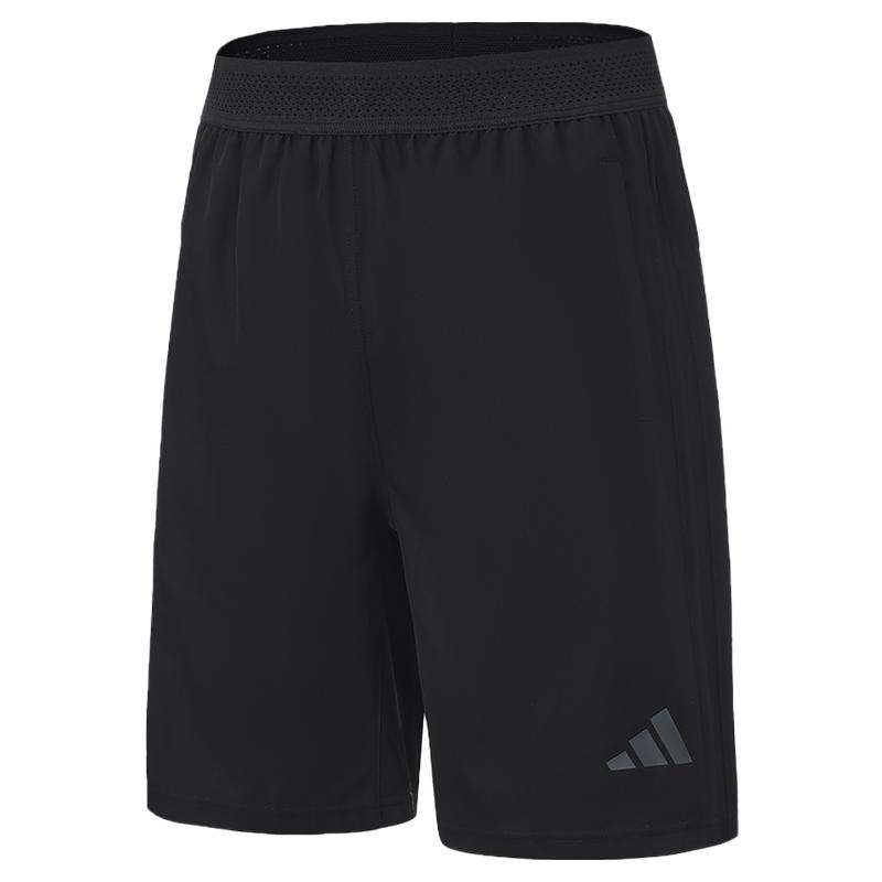 adidas阿迪达斯短裤男夏季新款三条纹针织休闲宽松透气运动五分裤