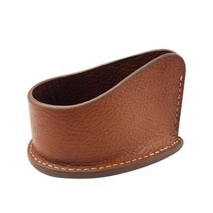 真皮烟斗架手工缝制大底座塑形牛皮烟斗展示支架leather烟斗配件