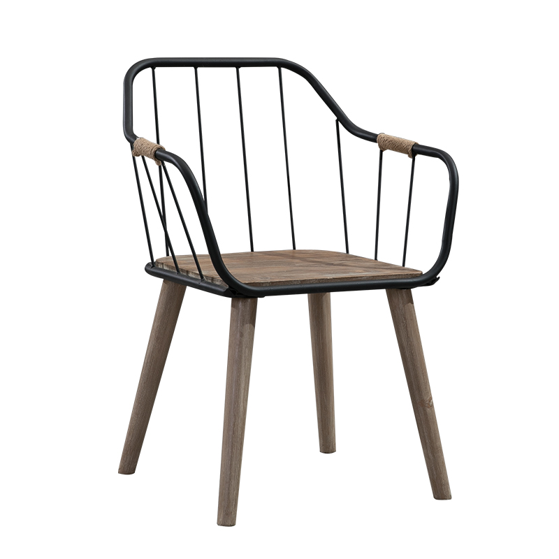 梵辰现代简约实木家用餐椅靠背电脑椅餐厅办公椅子休闲椅铁艺凳子