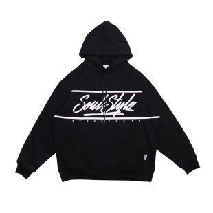 SOULSTYLE秋冬美式街头嘻哈街舞hiphop宽松加绒长袖连帽bboy卫衣