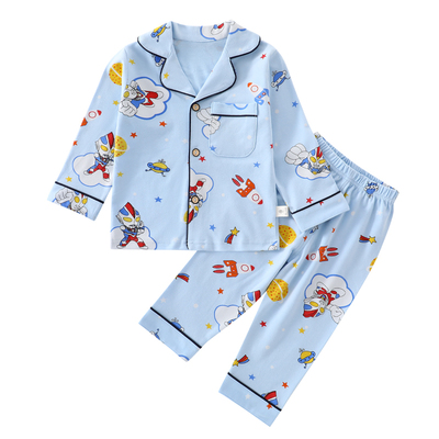 儿童睡衣纯棉A类宽松保暖春秋