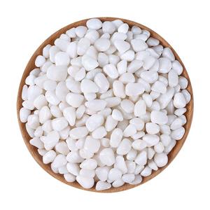 庭院白石子白色鹅卵石石头花园造景阳台装饰小石子砾石天然景观石