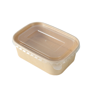 一次性餐盒牛皮纸野餐盒饭盒水果食品包装纸盒上班族打包盒泡面碗