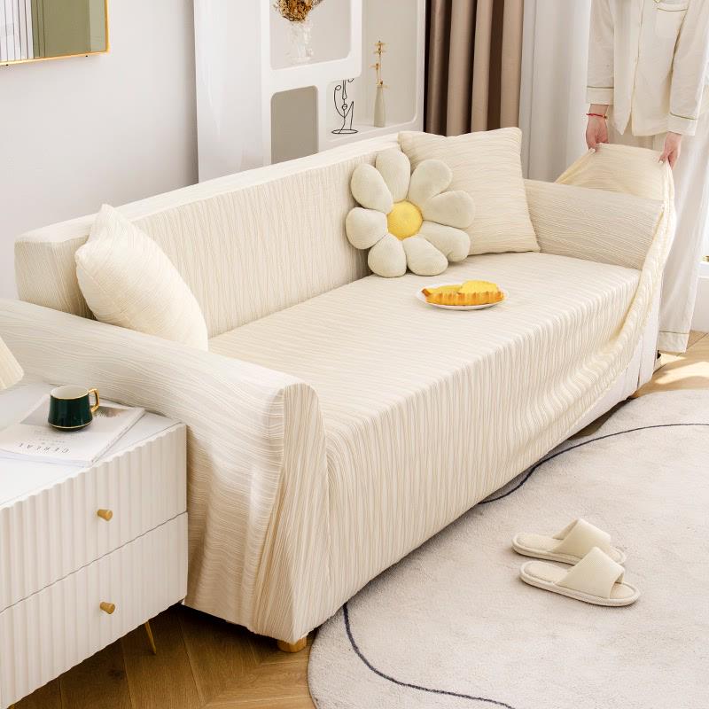 夏季冰丝沙发套套一体式弹力全包万能通用沙发全盖布防猫抓沙发罩