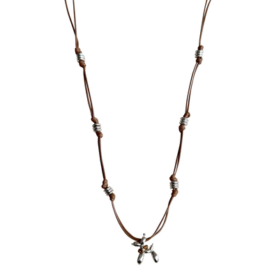 nicedream皮绳气球狗可调节长链