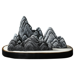 假山摆件家居客厅办公室玄关装饰品电视柜山石盆景招财新中式摆设