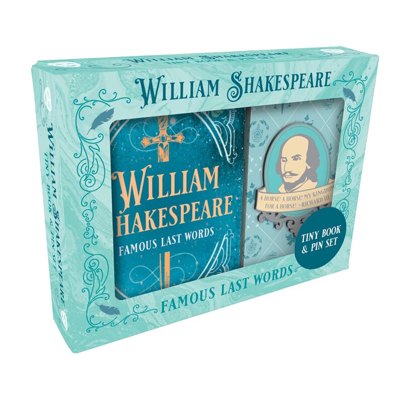 英文原版 威廉·莎士比亚小书和别针套装 迷你版 William Shakespeare Tiny Book and Pin Set 图书文创周边