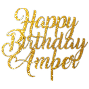 Happy Birthday Cake Topper定制名字生日快乐蛋糕插牌派对装饰品