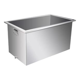 定制304不锈钢水箱方形储水箱落地式浸泡池移动式卤煮桶工业水桶