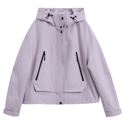 SeRinaBlue商场同款女连帽短外套