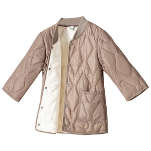 七分袖棉衣女2025新款加绒加厚内穿立领棉服秋冬马甲贴身保暖内胆