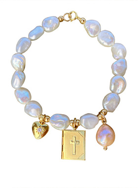 小众法式ins复古宫廷风淡水珍珠