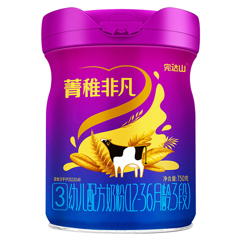 买6发12完达山菁稚非凡奶粉3段
