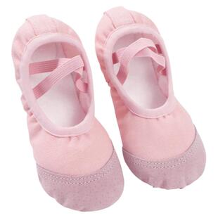 舞蹈鞋儿童女加绒加厚秋冬季芭蕾舞鞋保暖跳舞鞋子红色练功软底鞋