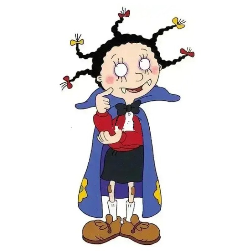 小魔女蒙娜披风紫黑斗篷