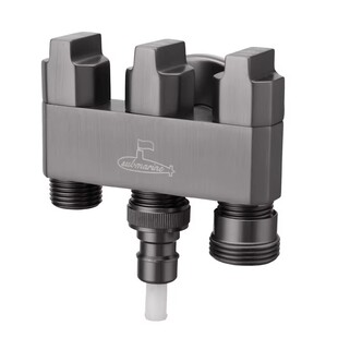 潜水艇全铜一进三出角阀家用洗衣机龙头三控46分全开大流量分水阀