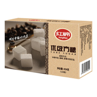 红棉速溶方糖配咖啡黄冰糖白砂糖红糖奶茶豆浆糖水调味甘蔗糖食品