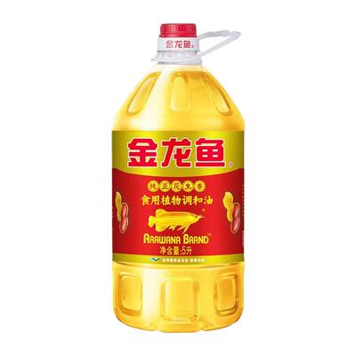 新日期金龙鱼纯正花生调和油5L桶烹饪花生香食用植物家用炒菜好油