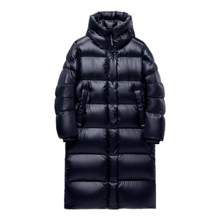 天石鹅铠甲大鹅绒羽绒服男过膝加长加厚连帽东北大码保暖极寒外套