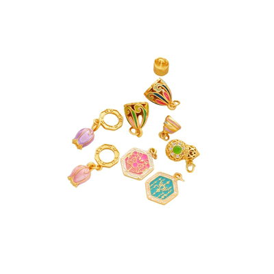 祢饰妮女士铜保色吊坠沙金烧蓝