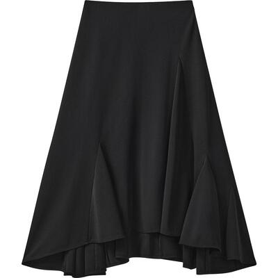【播奥莱】播秋季不规则半身裙女气质长裙BDR3BD1818