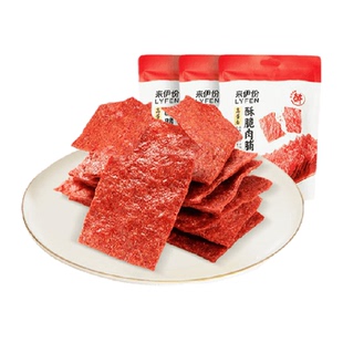 来伊份高蛋白酥脆肉脯35g*3肉干肉片非油炸靖江特产休闲馋嘴零食