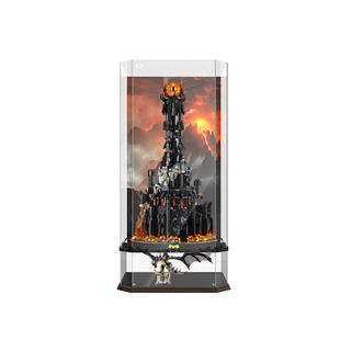 乐一百适用乐高10333指环王巴拉都展示盒积木收纳盒亚克力透明