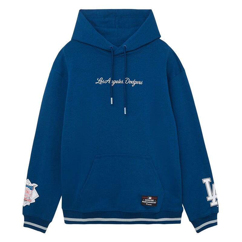 FANATICS x MLB联名道奇队LA刺绣运动连帽套头卫衣男女2026秋外套 男女秋实拍商品图