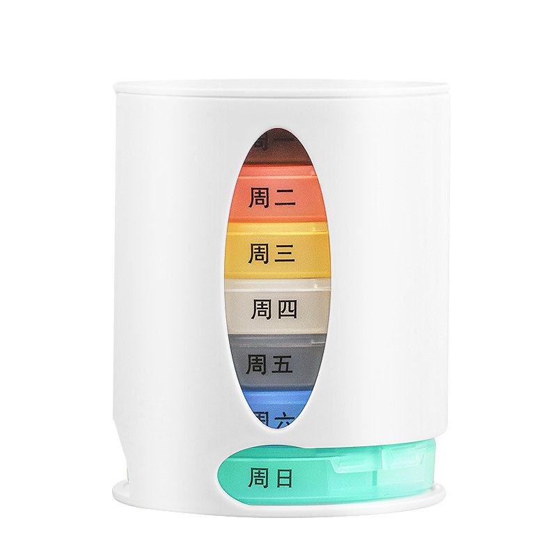 药盒7天大容量分装老年一周随身