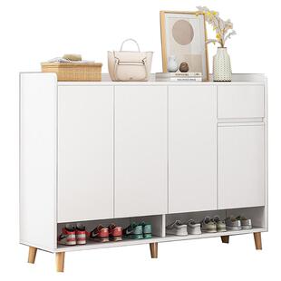 鞋柜家用门口2026新款爆款阳台玄关入户楼道口实木鞋柜超薄窄鞋架