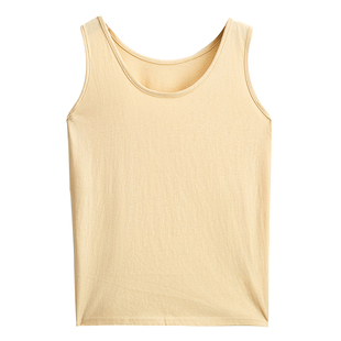 棉麻吊带背心女夏季外穿薄款2026新冰丝白色内搭宽松打底无袖上衣