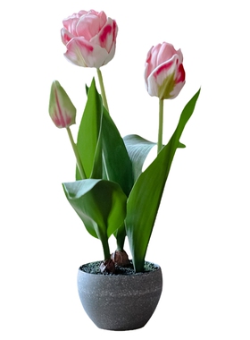 掬涵郁金香桌面假花仿真花装饰花