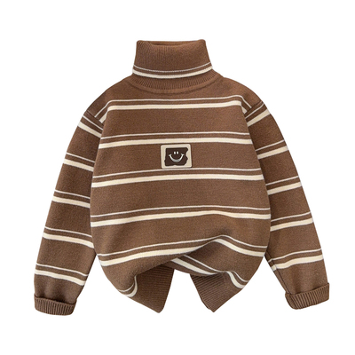 儿童高领毛衣男童加绒打底衫