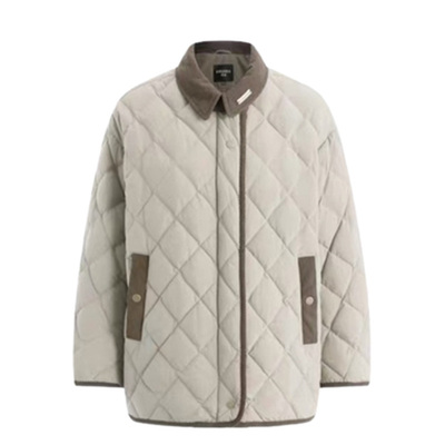 冰洁95绒菱格羽绒服时尚新款菱格