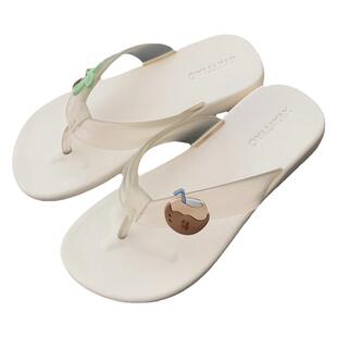 细细条 百搭防臭网红夹脚凉拖鞋女度假风椰树椰子夏季外穿人字拖