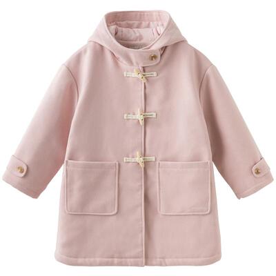 戴维贝拉女童连帽毛呢外套