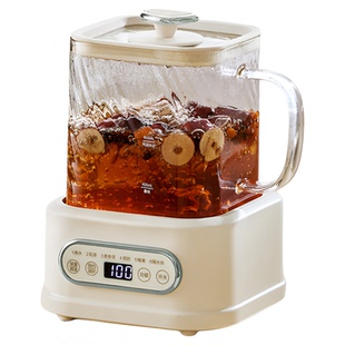 巴森小方炖养生壶家用多功能全玻璃煮茶器烧水壶小型办公室花茶壶