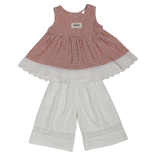 女童夏季套装2025新款洋气儿童夏装女宝宝背心薄款裤子超好看衣服