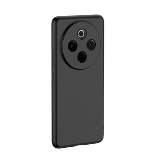 适用vivoY100手机壳vivoY100i磨砂vivoY100T硅胶软壳y100t全包镜头防摔新款男士女生VIVO保护套抗指纹外壳黑