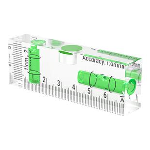 亚克力水平尺高精准刻度小型透明带磁找平尺家用迷你款强磁水平仪