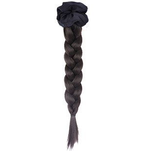 假发辫子抓夹马尾麻花辫夏日清爽长辫子发圈发饰假发辫中式低马尾