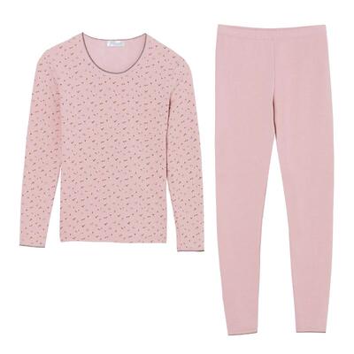 顶瓜瓜三层加厚保暖内衣纯棉套装