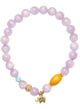 暖言天然紫水晶手链女紫锂辉手串小众设计感转运轻奢古风礼物闺蜜