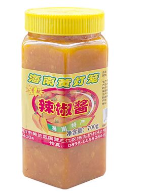 炎席黄灯笼辣椒酱香辣700g