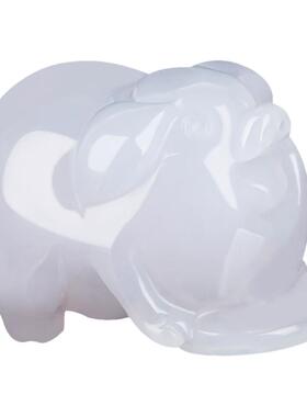 天然翡翠生肖福猪玉石吊坠饰品