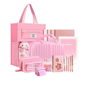 粉色文具套装礼盒女孩一年级学习用品幼升小入学礼物小学生儿童实用全套开学大礼包女生多功能高颜值文具盲盒