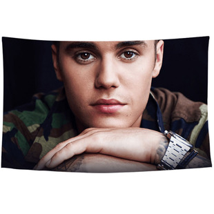 Justin Bieber贾斯丁比伯同款JB定制DIY写真周边背景布海报挂布画